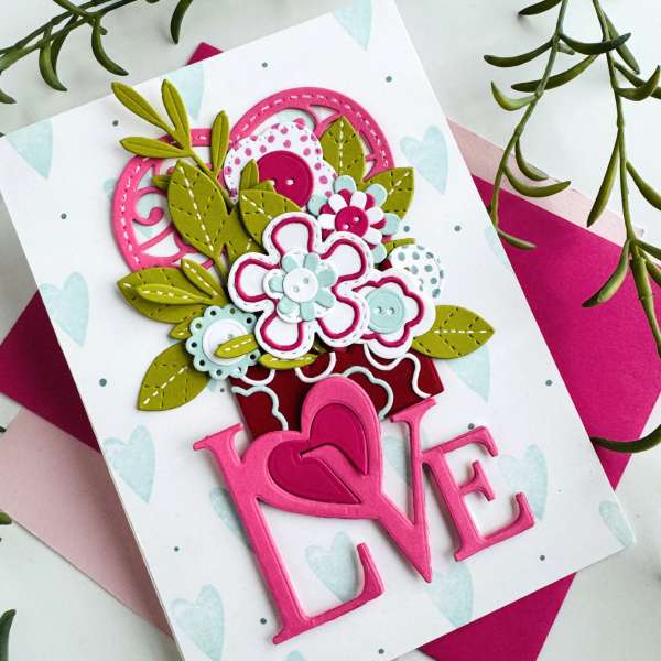 12 Handmade Floral Valentine's Day Card Ideas