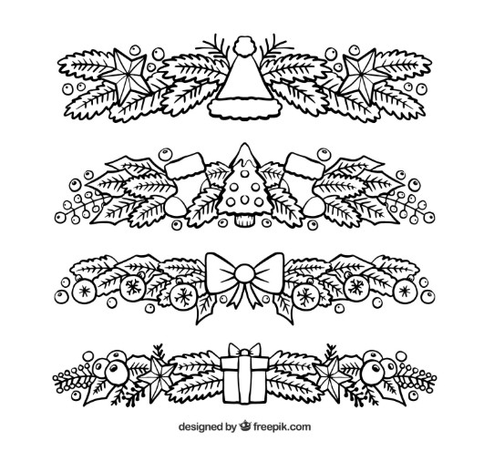 4 FREE Christmas in July Digital Stamp Borders
