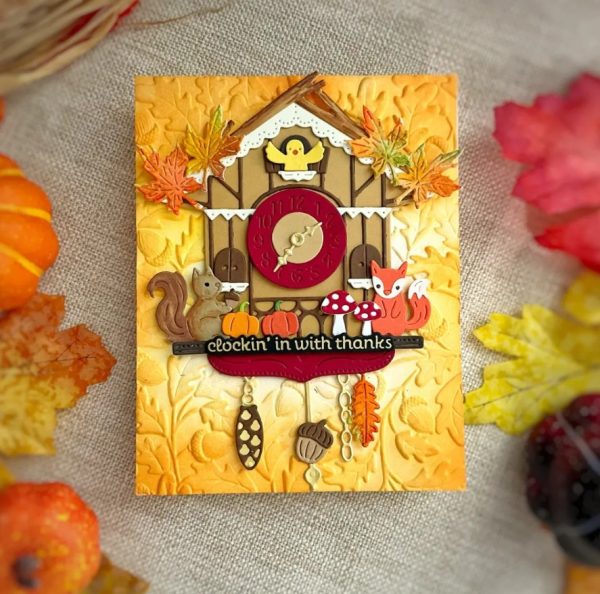 가을 뻐꾸기 시계 카드