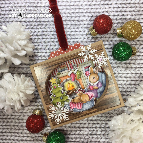 Make a Cozy Dimensional Stamped Christmas Ornament