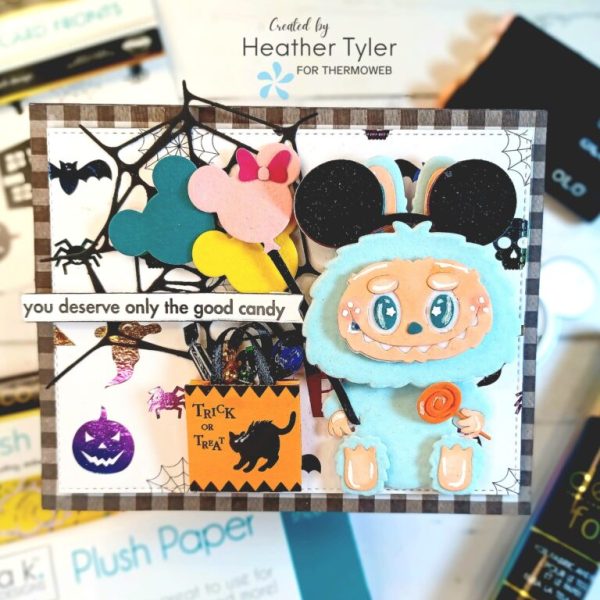 How to Make Fuzzy Labubu Cards for Halloween