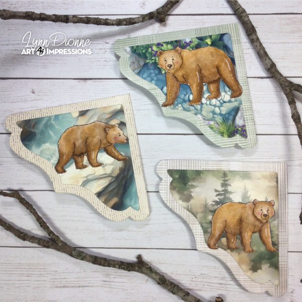 How to Make Stamped Bear Bookmarks 