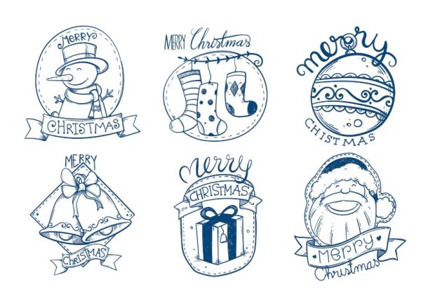 6 FREE Christmas Digital Stamps for Tags, Labels and Cards – Card Making 6 FREE Christmas Digital Stamps for Tags, Labels and Cards – Card Making