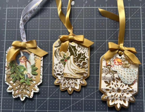 12+ Handmade Christmas Gift Tag Ideas with Stamps and Dies