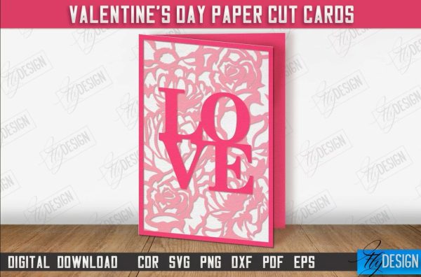 FREE Valentines Day Die Cut Card to Download