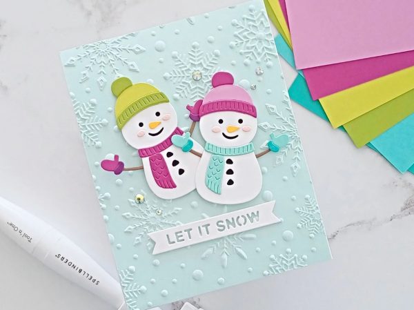 12 Handmade Snowman Card Ideas using Stamps and Dies