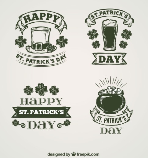 4 FREE St. Patrick's Day Digital Stamps