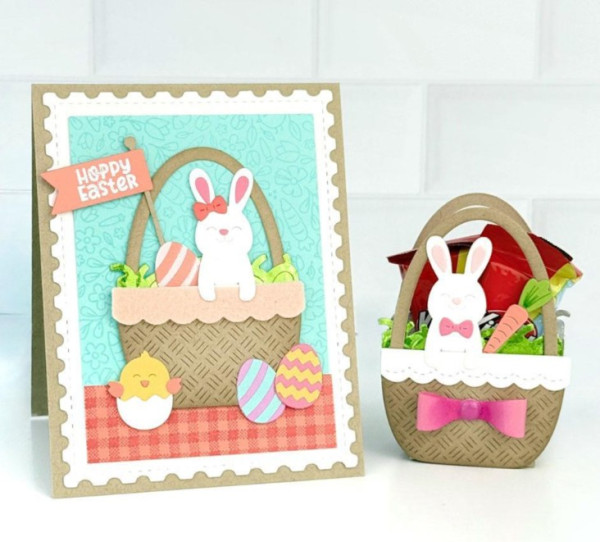 12 Easter Treat Bags and Boxes made with Paper Crafting Supplies