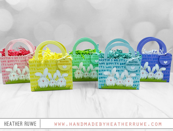 12 Easter Treat Bags and Boxes made with Paper Crafting Supplies