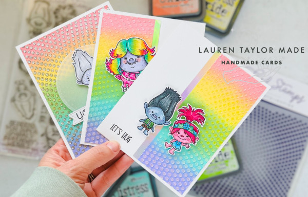 12 Cards with the Colors of the Rainbow