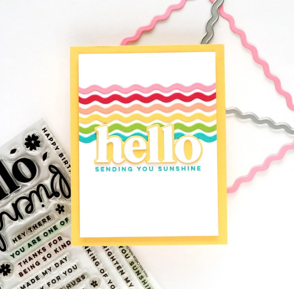 12 Cards with the Colors of the Rainbow