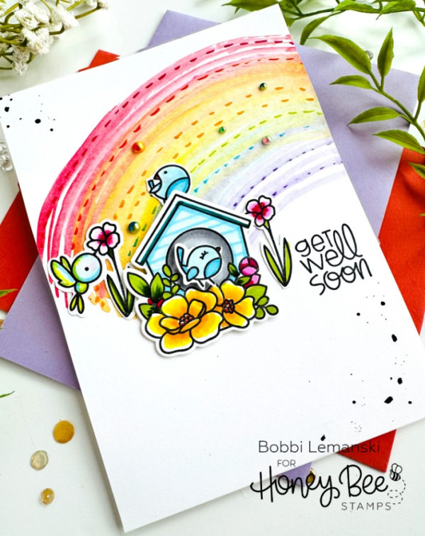 12 Cards with the Colors of the Rainbow