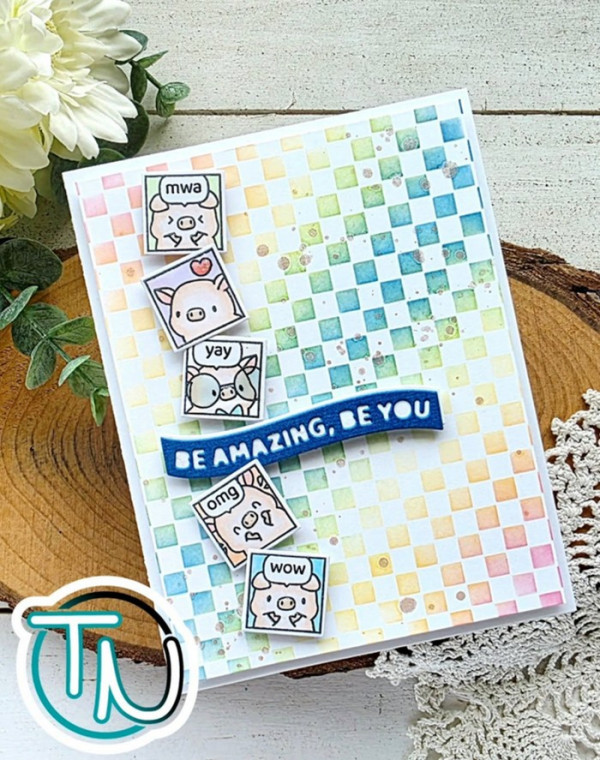 12 Cards with the Colors of the Rainbow