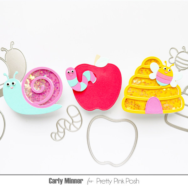 How to Make Cute Shaped Insect Cards (with bonus shakers)