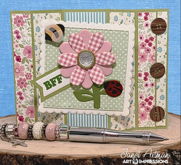 How to Make Floral Fancy Fold Card