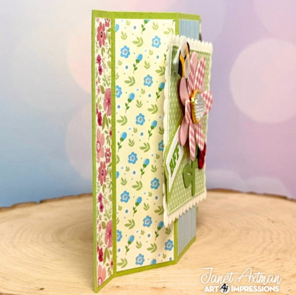 How to Make Floral Fancy Fold Card