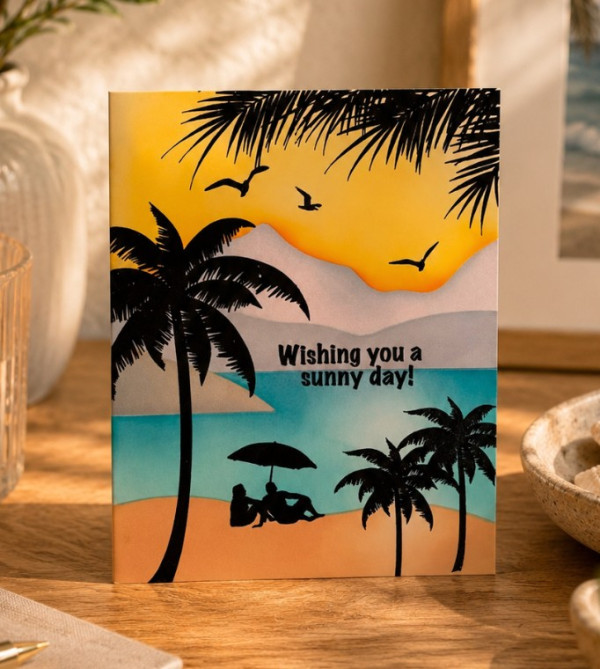 12 Ideas for Stenciled Handmade Cards (with tips)