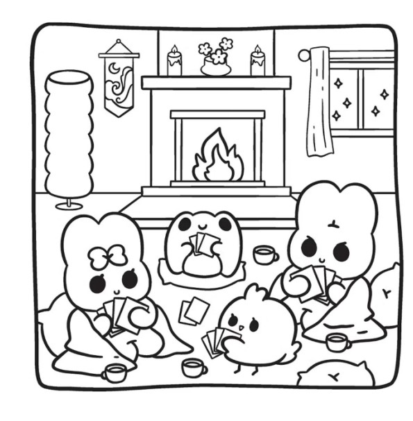 3 FREE Comfy Cozy Coloring Pages