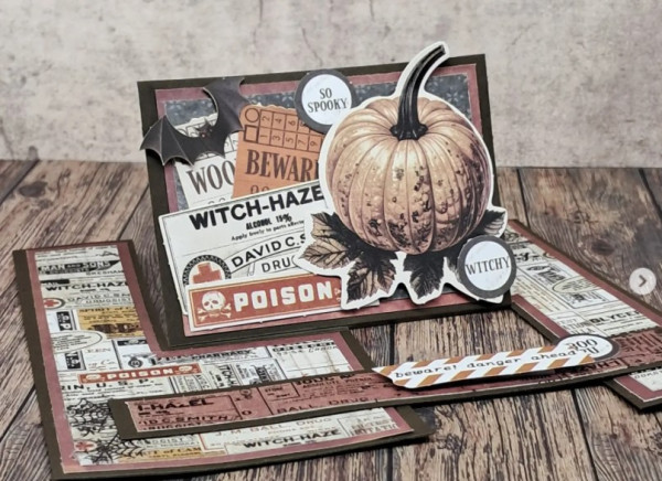 12 Pumpkin and Jack O' Lantern Handmade Card Ideas for Halloween